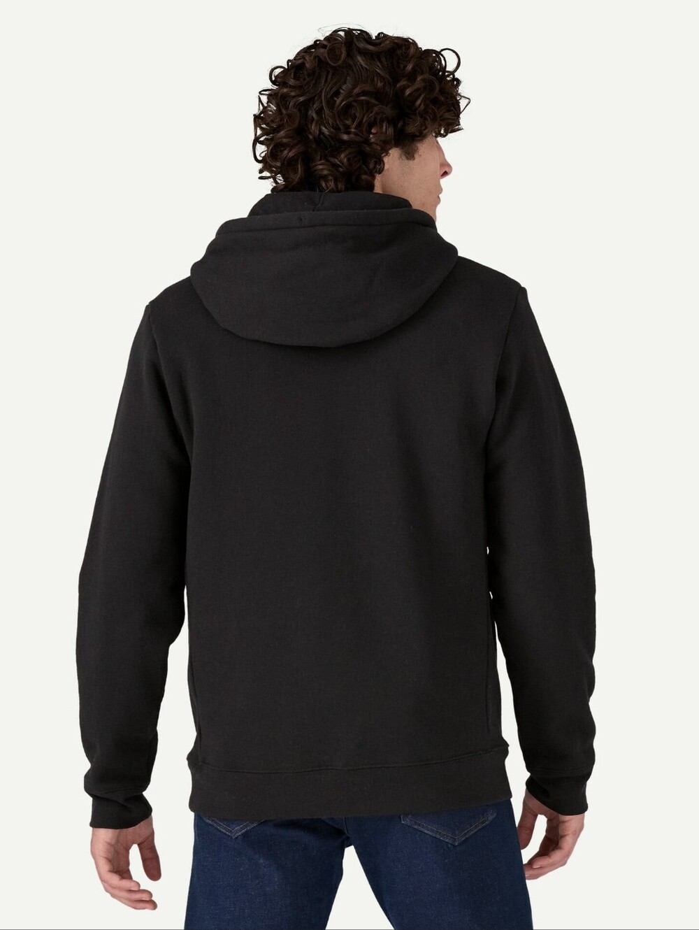 Patagonia Black P-6 Logo Pullover Hoodie Sweatshirt Mens Medoum - Picture 2 of 8